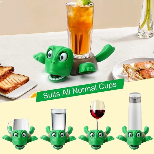 Turtle-Shaped-Cup-Holder-03.jpg Cute Plastic Turtle Cup Coaster (1 Pc)