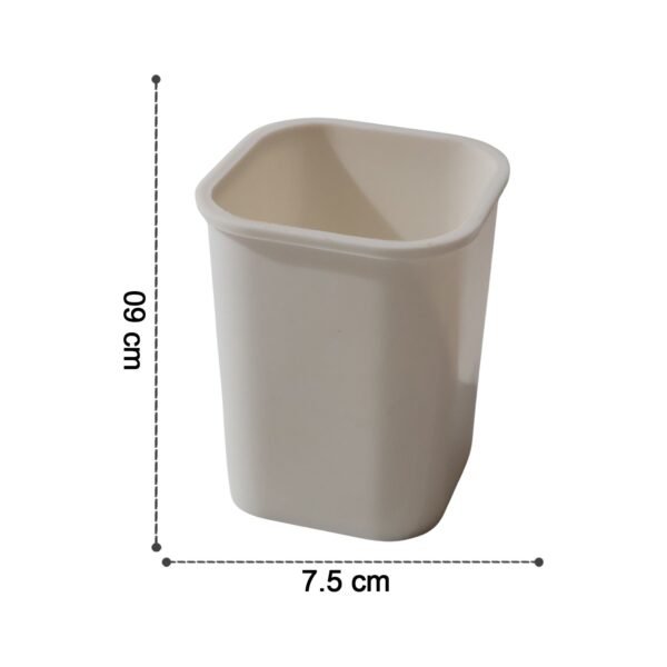 TuthbrushHolder-size1.jpg 3in1 Wall Mounted Multi-Compartment Toothbrush & Soap Holder with Cup (1 Pc)