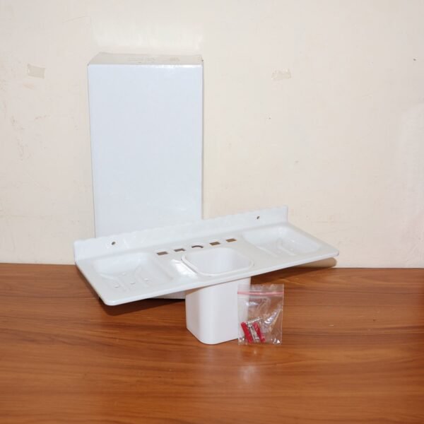 TuthbrushHolder2-live.jpg 4 in 1 Wall-Mounted Bathroom Organizer - (1 Pc)