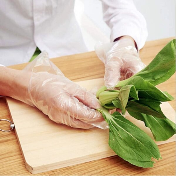 Eco-Friendly Kitchen Hand Gloves, Disposable hand gloves, Free size (100 Pc)