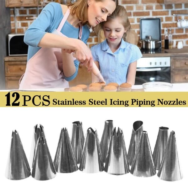 Untitled-2_798b5c56-63a5-4cda-8c97-68501bcb9b02.jpg Cake Decorating Stainless Steel Nozzle (12pcs)