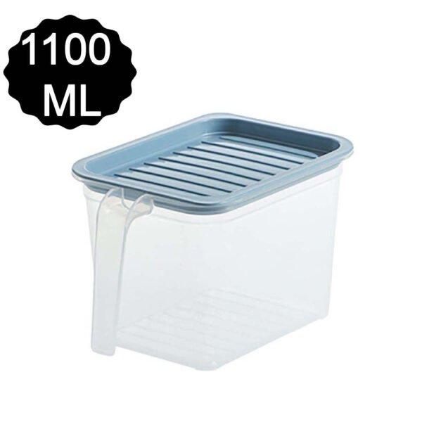 Air Tight Unbreakable Big Size 1100 ml Square Shape Kitchen Storage (Set of 6)