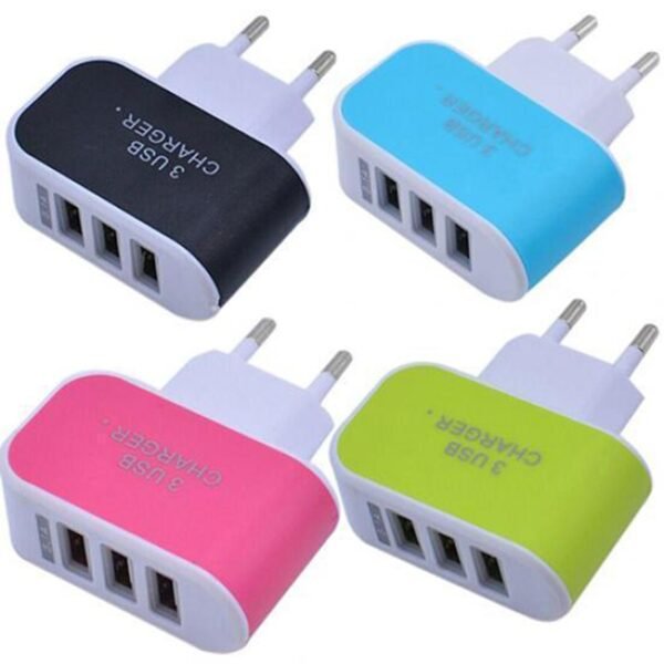 Untitled-6.jpg Triple USB 3 Port Wall AC Adapter Charger for Mobile Phone (1Pc Only)