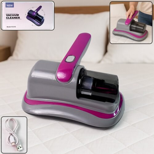 Vacuum-Cleaner-01.jpg Powerful Suction Portable Handheld Vacuum Cleaner - Low Noise Vacuum Cleaner for Bed - Cordless Vacuum Cleaner for Car Seat Crevices Pillows, Mattresses, Sofas Wireless Anti Dust and Mite Cleaner