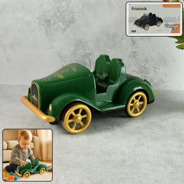 VintageCar-WOSKU-01.jpg Funwoods Friction-Powered Vintage Car Toy - (1 Pc)