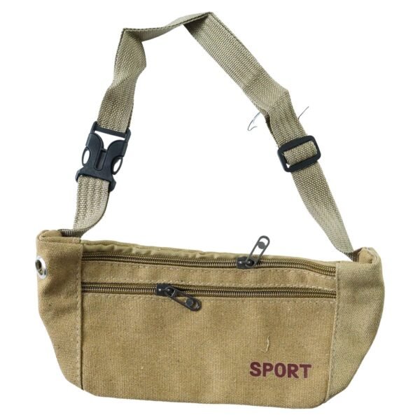 WaistBag-04.jpg Multipurpose Canvas Waist Pouch Sling Bag (1 Pc)