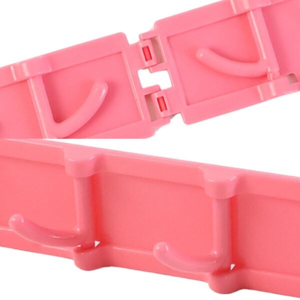 Foldable Rotating Wall-Mounted Multipurpose 6 Hook Rack (1 Pc)