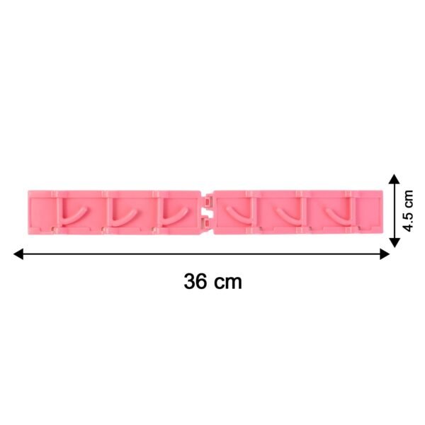 Foldable Rotating Wall-Mounted Multipurpose 6 Hook Rack (1 Pc)