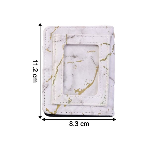 Wallet-06_65021b09-5f8b-4f04-aaf3-c85064e19e29.jpg Compact Marble Finish Snap Button Card Holder Wallet (1 Pc)
