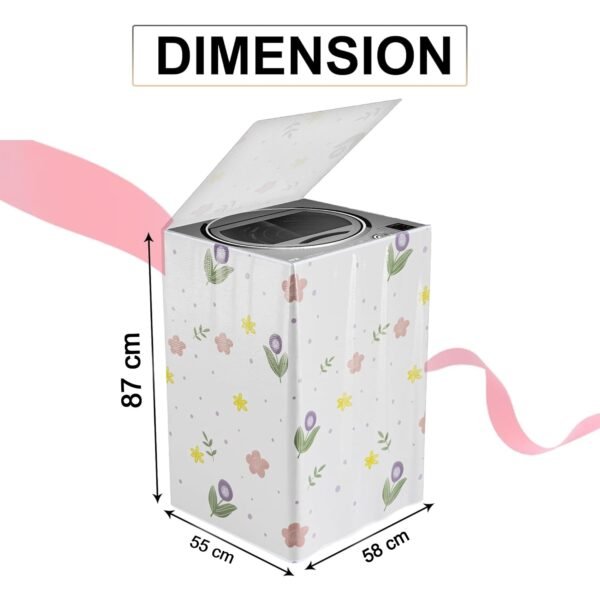 WashingMachineCovers-size.jpg Printed Protective Washing Machine Cover for Top Load (55 × 58 × 87 cm)
