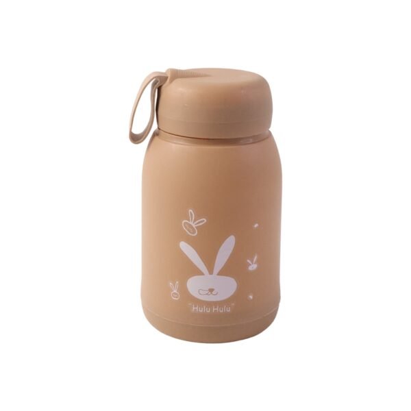 Water-bottle-05.jpg Cute Bunny Print Glass Drinking Brown Bottle (330ML / 1 Pc)