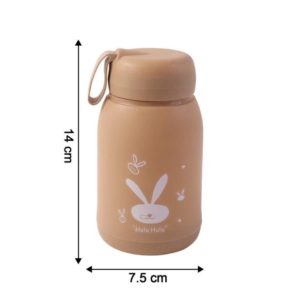 Water-bottle-06.jpg Cute Bunny Print Glass Drinking Brown Bottle (330ML / 1 Pc)