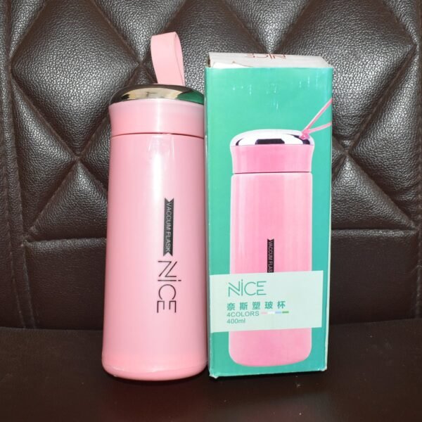 Water Bottle 400 ML Leak Proof Glass Bottle for Daily Water Intake  1 Pc