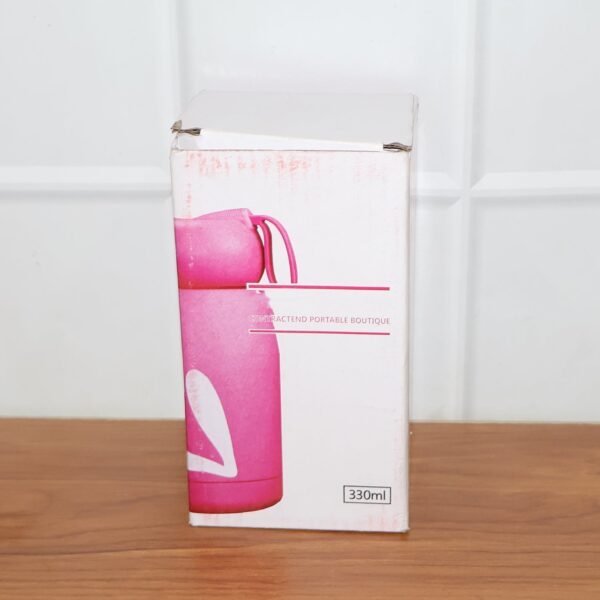 Water-bottle-07.jpg Cute Bunny Print Glass Drinking Brown Bottle (330ML / 1 Pc)