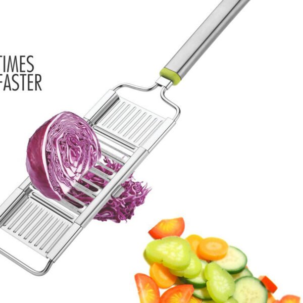 6 in 1 Stainless Steel Kitchen Chips Chopper Cutter Slicer and Grater with Handle