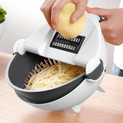 10 in 1 Multifunctional Vegetable Fruits Cutter / Slicer Shredder with Rotating