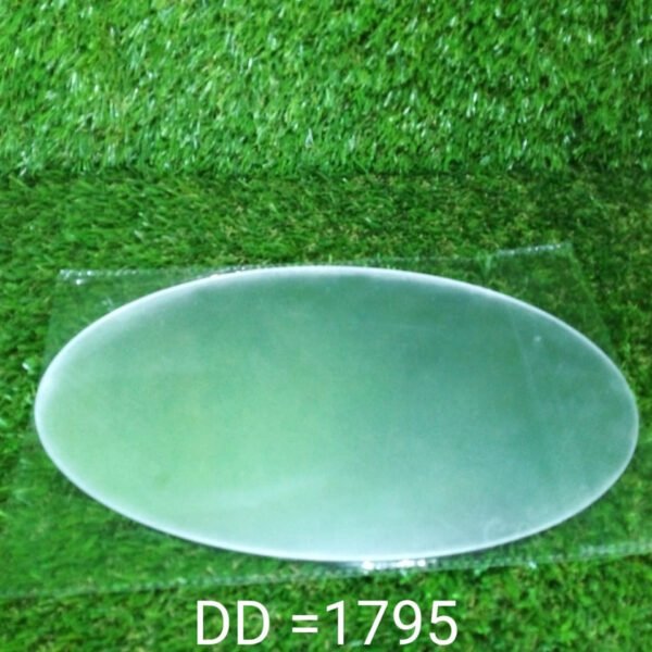 Oval Shape 3D Mirror Sticker (2 Pc Set)