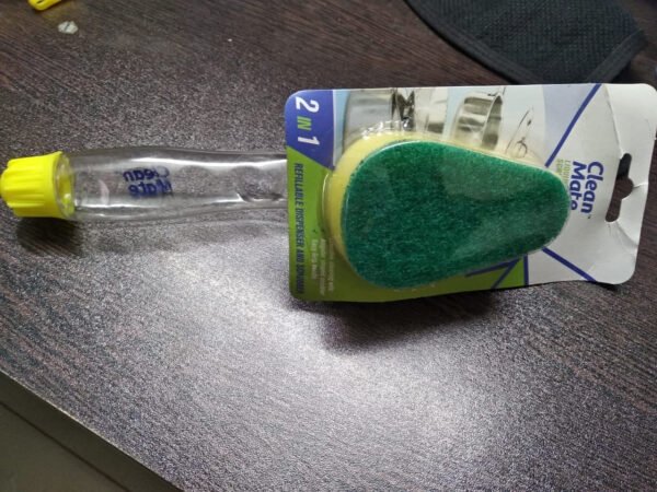 Liquid Dispensing Scrub for Washing and Cleaning Utensils and Kitchen