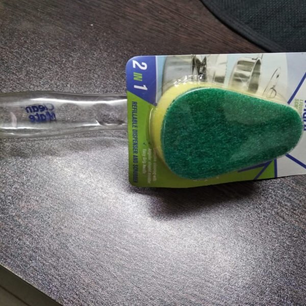 Liquid Dispensing Scrub for Washing and Cleaning Utensils and Kitchen