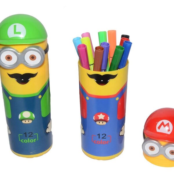 Minions Sketch Pen Set with Attractive Designed Case (Pack of 12)