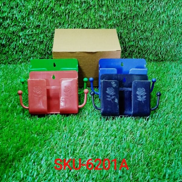 WhatsAppImage2022-04-06at9.32.34AM.jpg Wall Mounted Remote Storage Box with Side Hooks (4 Pcs Set)