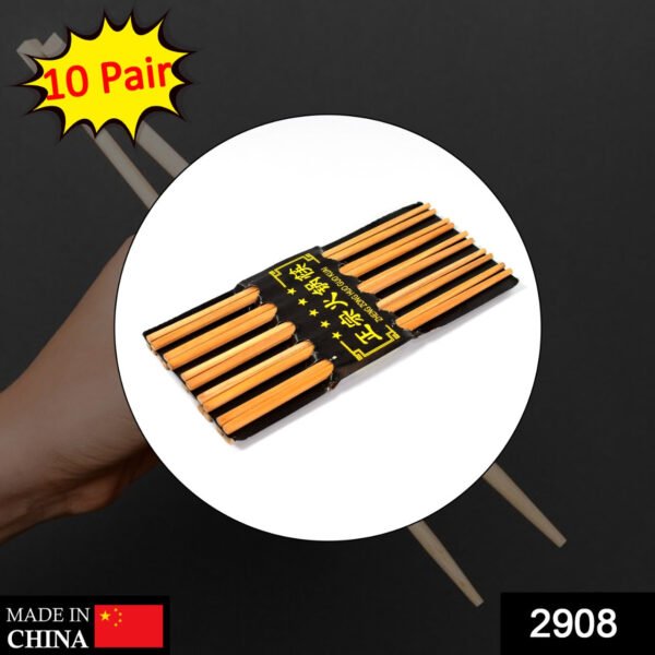 10pair Chopsticks Set Lightweight Easy to Use Chop Sticks