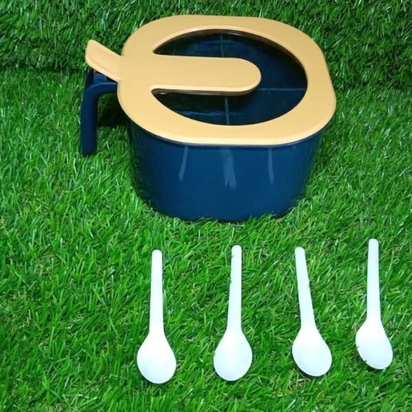 Four Grid Spice Storage Seasoning Box