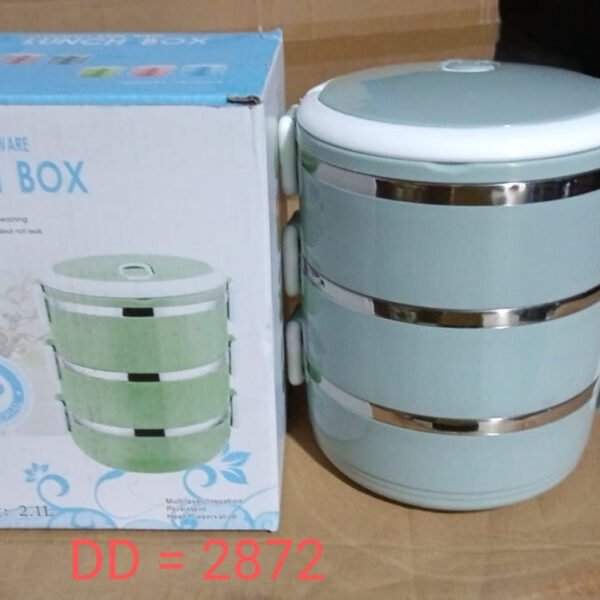 Multi Layer Stainless Steel Hot Lunch Box (3 Layer)