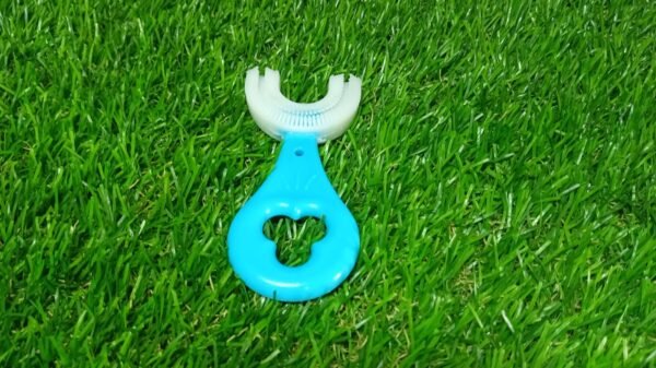 U-Shaped Kids Toothbrush (2–6 Years) with Ultra-Soft Food-Grade Silicone Head