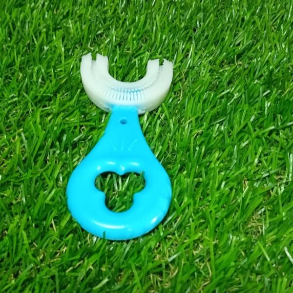 U-Shaped Kids Toothbrush (2–6 Years) with Ultra-Soft Food-Grade Silicone Head