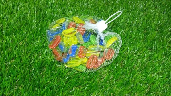 Glass Gem Stone, Flat Round Marbles Pebbles for Vase Fillers, Attractive pebbles for Aquarium Fish Tank.