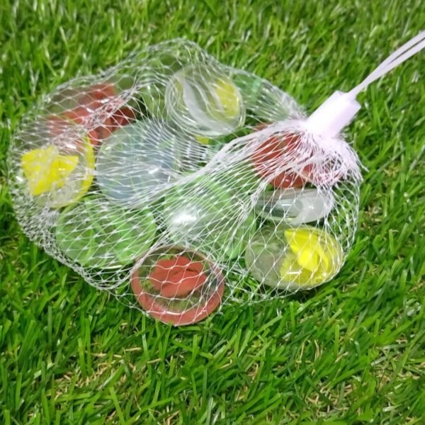 Glass Gem Stone, Flat Round Marbles Pebbles for Vase Fillers, Attractive pebbles for Aquarium Fish Tank.