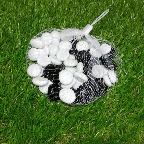 Glass Gem Stone, Flat Round Marbles Pebbles for Vase Fillers, Attractive pebbles for Aquarium Fish Tank.