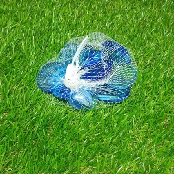 Glass Gem Stone, Flat Round Marbles Pebbles for Vase Fillers, Attractive pebbles for Aquarium Fish Tank.