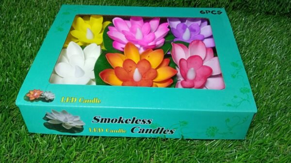 WhatsAppImage2022-11-13at12.39.01PM_67637464-e7a2-4eab-9dad-b61a501a4981.jpg Water Floating Smokeless Candles & Lotus Flowers Sensor Led TeaLight (Pack of 6)