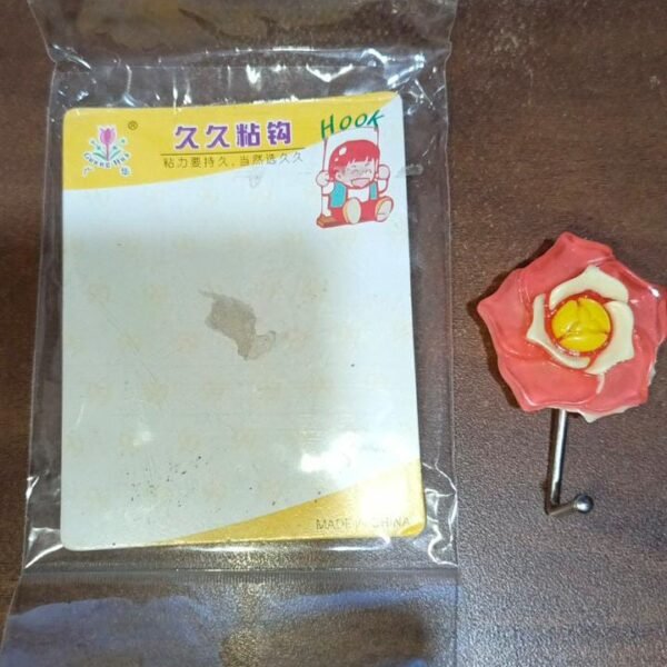 Multipurpose Self Adhesive Wall Hook – Load Capacity Up to 1 Kg (Mix Design / 1 Pc)