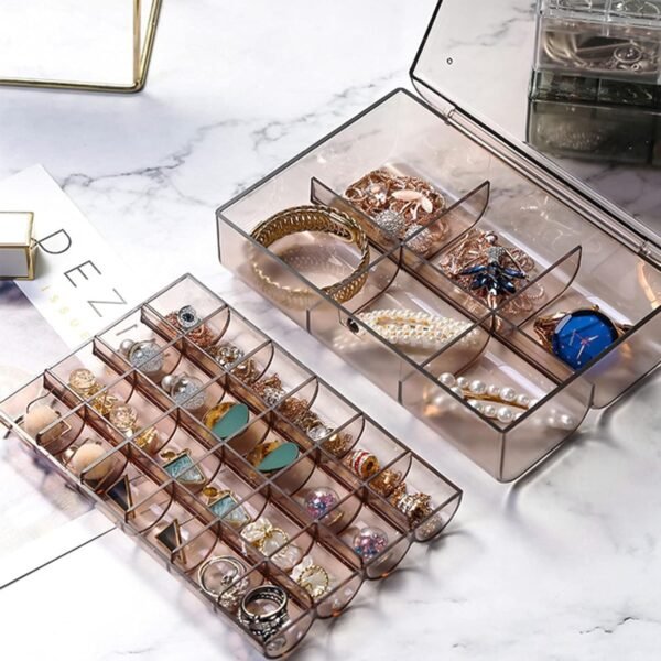 WhatsAppImage2024-04-02at3.26.15PM.jpg 2-Layer Acrylic Jewelry Storage Box with 30 Compartment Dustproof Organizer