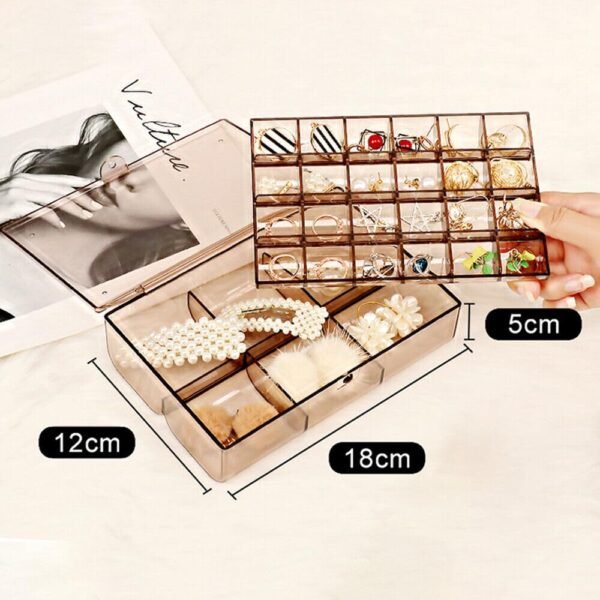 WhatsAppImage2024-04-02at3.26.17PM_1.jpg 2-Layer Acrylic Jewelry Storage Box with 30 Compartment Dustproof Organizer