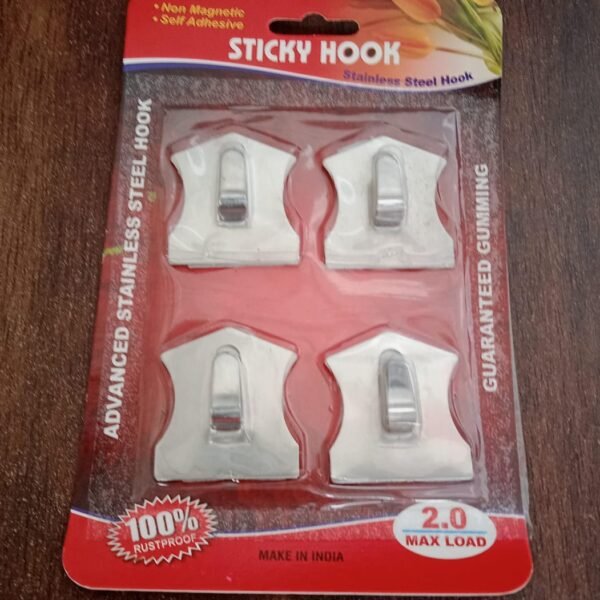 Self-Adhesive Stainless Hooks – Waterproof for Robes, Coats & Towels