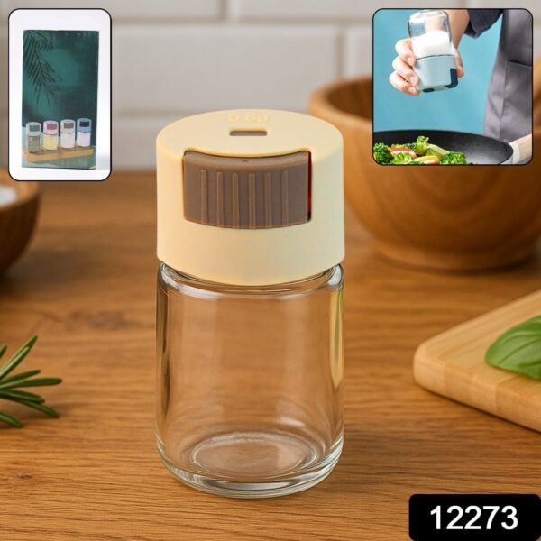 Adjustable Spice Dispenser Glass Jar(1 Pc)