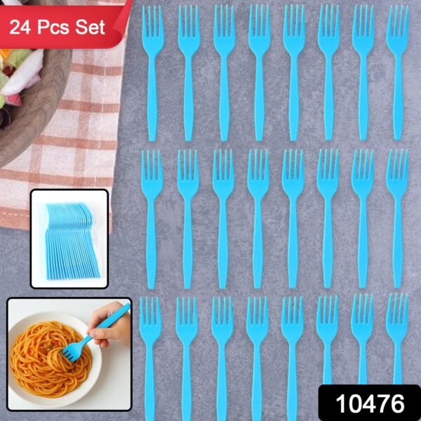 Reusable Food-Grade Plastic Forks (24 Pc)
