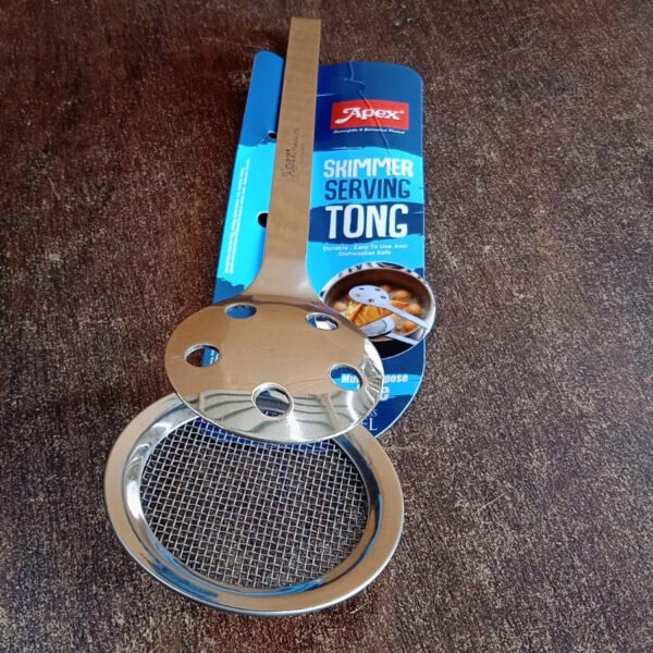 Apex Stainless Steel Skimmer Serving Tong