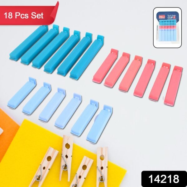 Ritu 18-Piece Plastic Pouch Sealer Clip Set