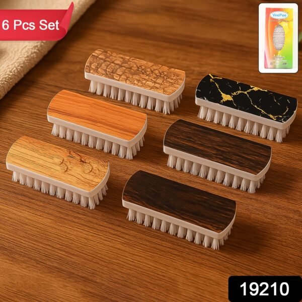 VeePee Heavy-Duty Cloth Washing Brush Set 6 Pcs