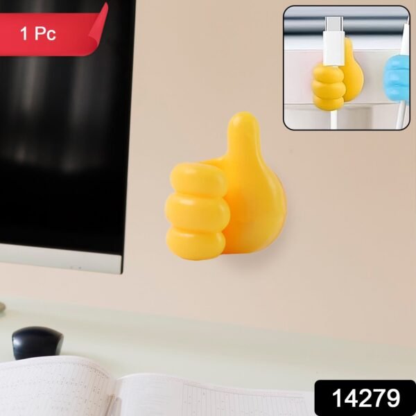 WhatsAppImage2025-06-20at11.26.23_2.jpg Yellow Multifunctional Multi functional Hand Shape Wall Clip Hanger Keys Cable Holder