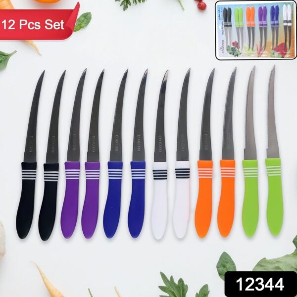 Stainless Steel Multipurpose Serrated Knife Set (12 Pc)