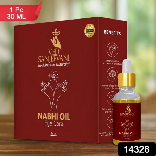 Ved Sanjeevani 100% Organic Ayurvedic Nabhi Oil for Eye Care (30ML / 1 Pc)