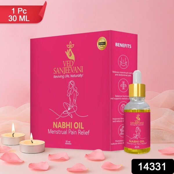 Ved Sanjeevani Nabhi Oil for Menstrual Pain Relief (30ML / 1 Pc)