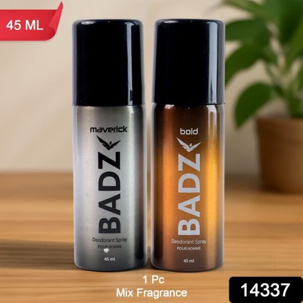 BADZ Premium Deodorant Body Spray for Men (1 Pc / Mixed Fragrance / 45 ML)