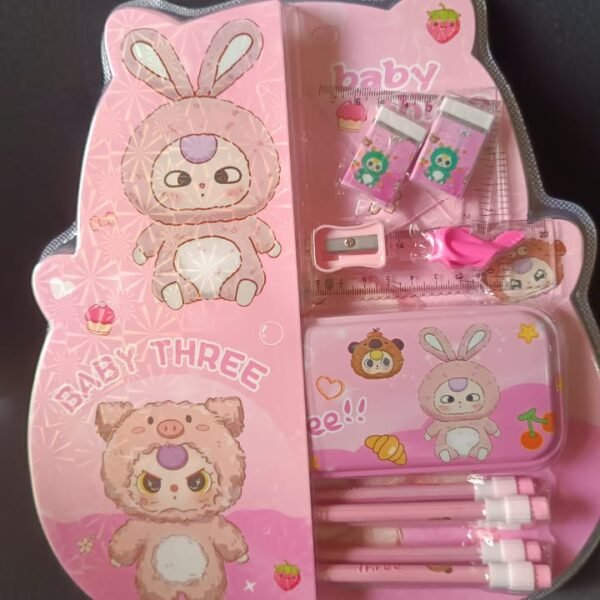 Cartoon Stationery Gift Set for Kids (14 Pc)